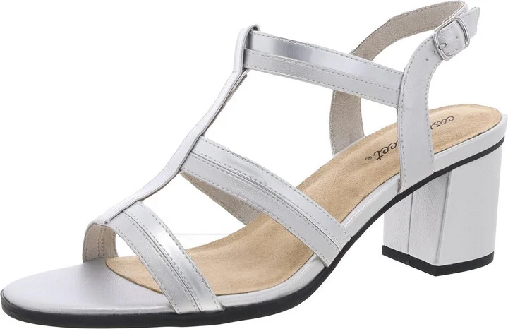 Fiesta Womens Buckle Faux Leather Slingback Sandals