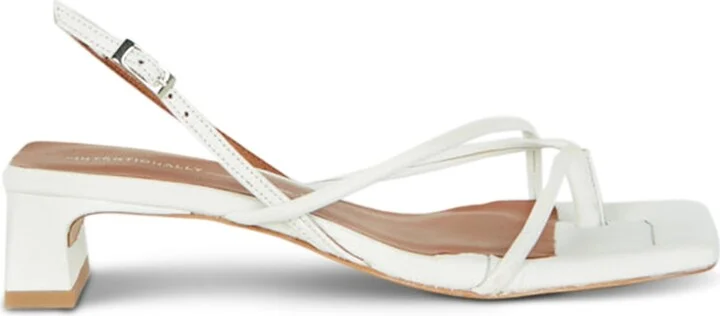 Fifi Heeled Sandal-White - Image 3