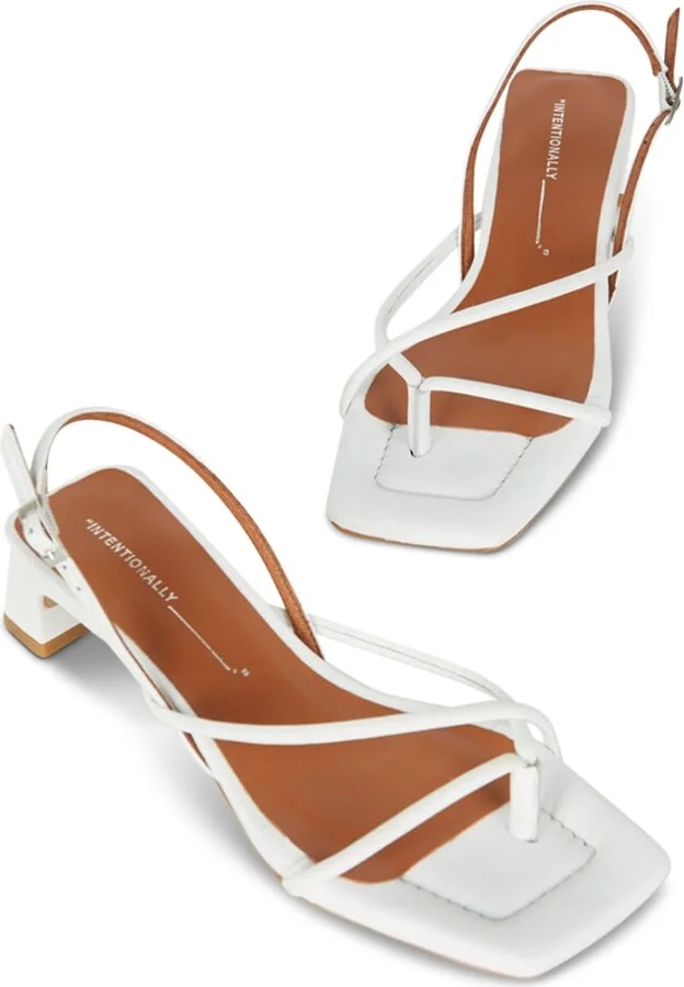 Fifi Heeled Sandal-White