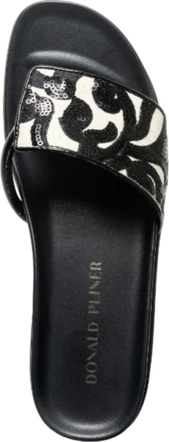 Fifi Sandal In Nat/black Brocade