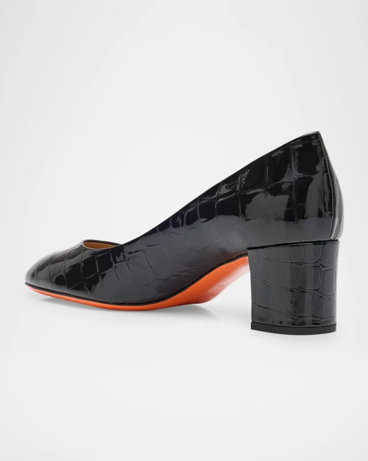 Fight Croc Leather Pumps - Image 4