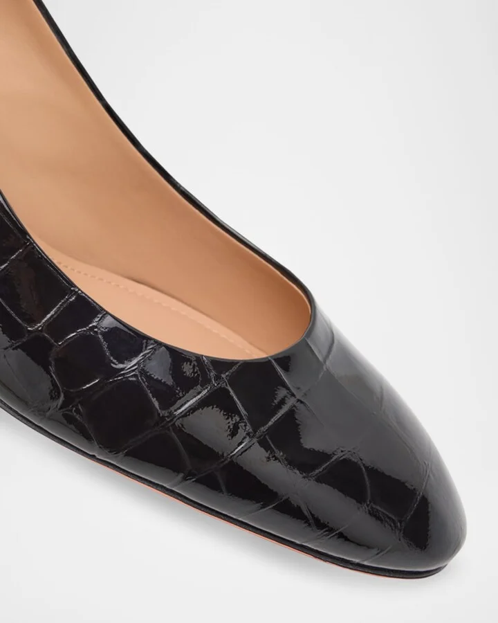 Fight Croc Leather Pumps - Image 5