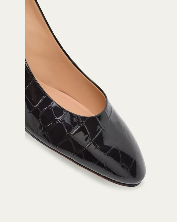 Fight Croc Leather Pumps - Image 7
