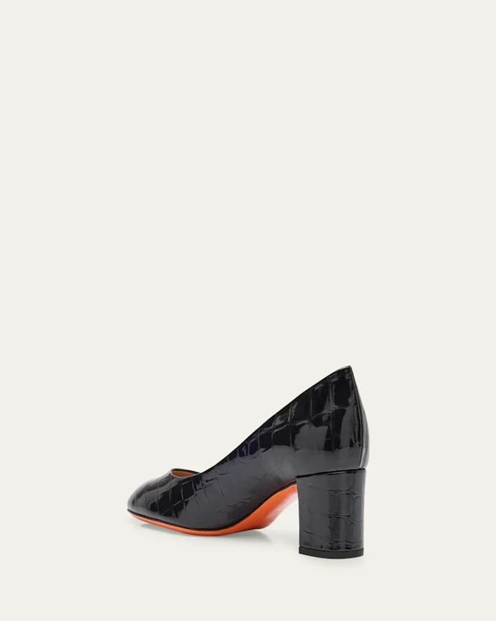 Fight Croc Leather Pumps - Image 9