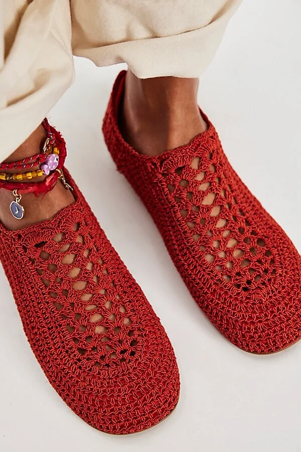 Figure Eight Crochet Flats