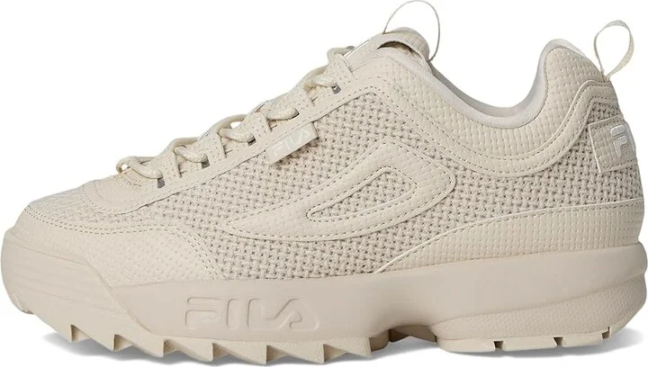 Fila Disruptor 2 Woven Women's Shoes Whitecap Gray/Egret/Egret : 9.5 B - Medium, Leather/Rubber - Image 6