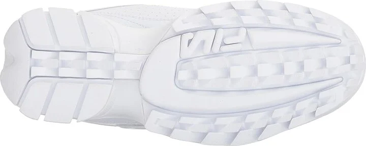 Fila Disruptor II Premium Fashion Sneaker Women's Shoes White/Fila Navy/Fila Red 1 : 10 B - Medium, Synthetic/Leather - Image 4
