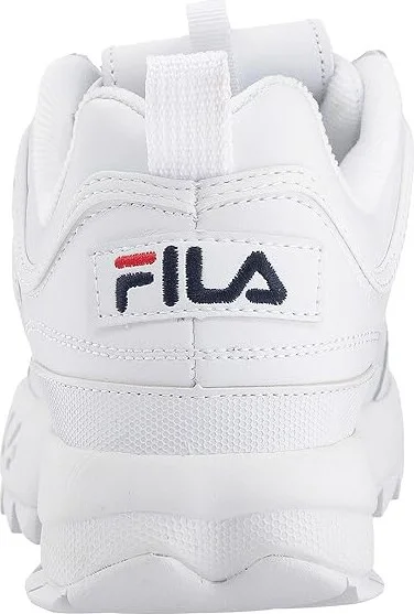 Fila Disruptor II Premium Fashion Sneaker Women's Shoes White/Fila Navy/Fila Red 1 : 10 B - Medium, Synthetic/Leather - Image 5