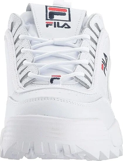 Fila Disruptor II Premium Fashion Sneaker Women's Shoes White/Fila Navy/Fila Red 1 : 10 B - Medium, Synthetic/Leather - Image 6