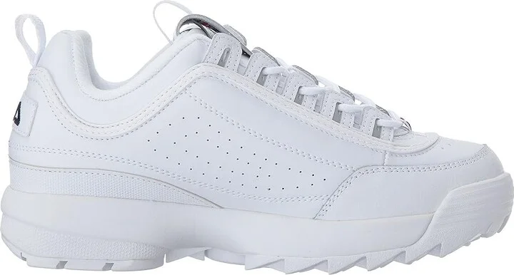 Fila Disruptor II Premium Fashion Sneaker Women's Shoes White/Fila Navy/Fila Red 1 : 10 B - Medium, Synthetic/Leather - Image 8