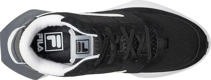 Fila Fila Racer Energized Men's Shoes Black/Castlerock/White : 10 D - Medium, Suede - Image 2