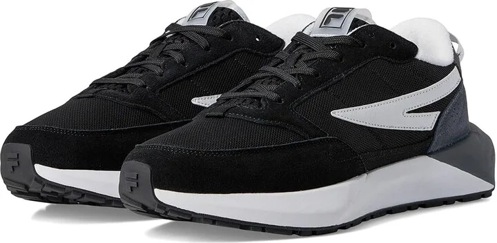 Fila Fila Racer Energized Men's Shoes Black/Castlerock/White : 10 D - Medium, Suede