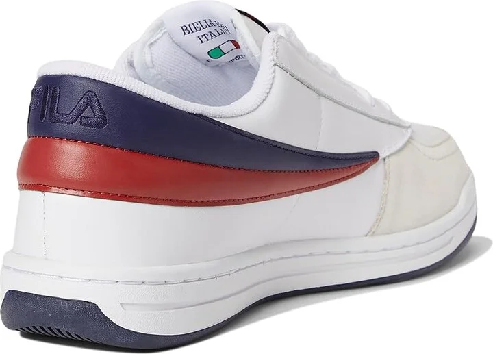 Fila FX-2 Men's Shoes White/Fila Navy/Fila Red : 11.5 D - Medium, Leather - Image 4