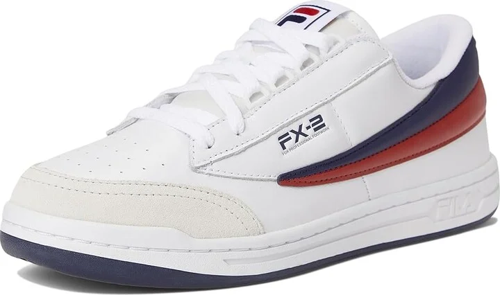 Fila FX-2 Men's Shoes White/Fila Navy/Fila Red : 11.5 D - Medium, Leather - Image 5