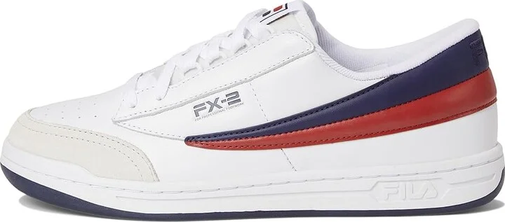 Fila FX-2 Men's Shoes White/Fila Navy/Fila Red : 11.5 D - Medium, Leather - Image 6
