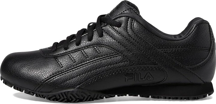 Fila Memory Elleray 5 Slip Resistant Women's Shoes Black/Black/Black : 12 C - Wide, Synthetic - Image 6