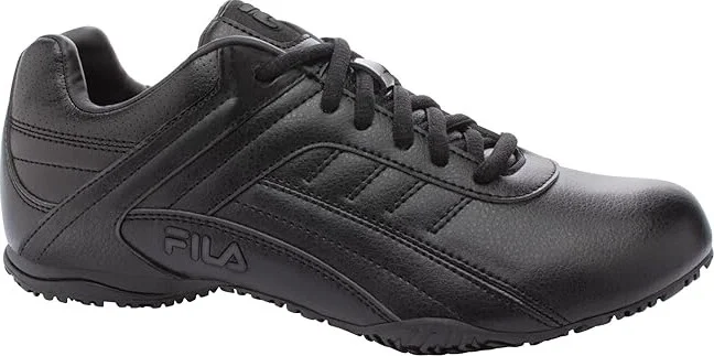 Fila Memory Elleray 5 Slip Resistant Women's Shoes Black/Black/Black : 12 C - Wide, Synthetic - Image 7