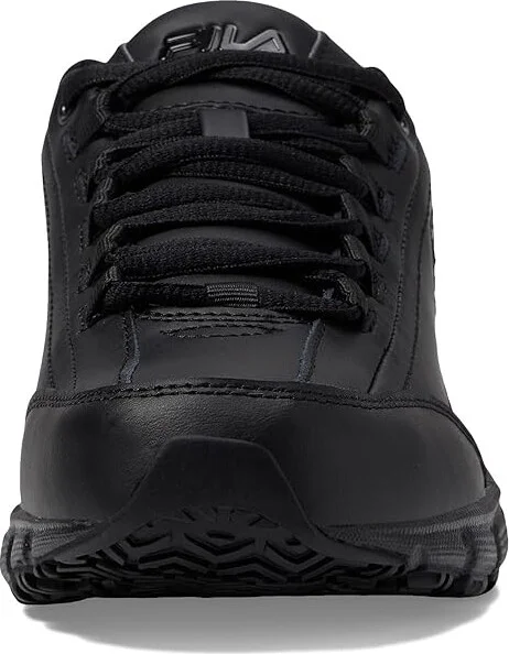 Fila Memory Radiance Slip Resistant Women's Shoes Black/Black/Black : 6 B - Medium, Leather - Image 5