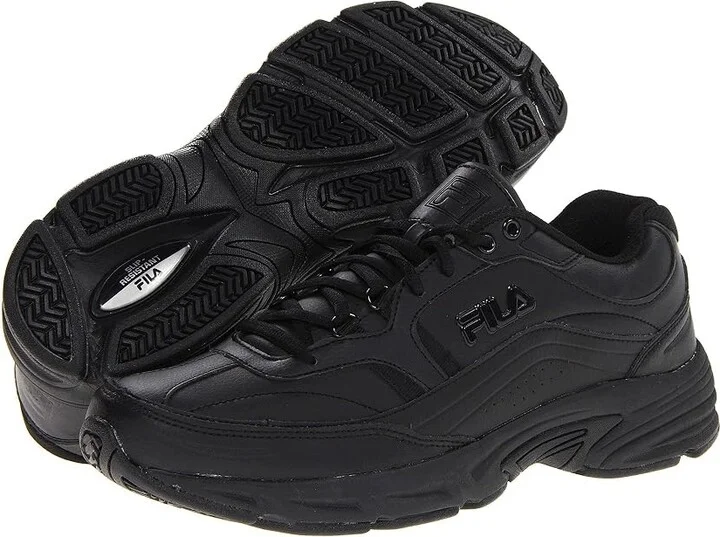 Fila Memory Workshift Men's Shoes Black/Black/Black : 13 D - Medium, Leather/Synthetic
