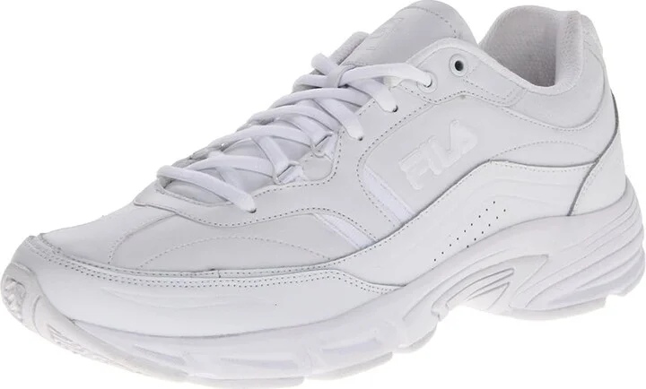 Fila Memory Workshift Men's Shoes White/White/White : 9 D - Medium, Leather/Synthetic - Image 2