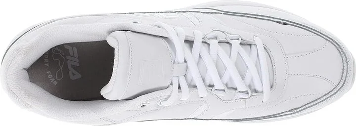 Fila Memory Workshift Men's Shoes White/White/White : 9 D - Medium, Leather/Synthetic - Image 3