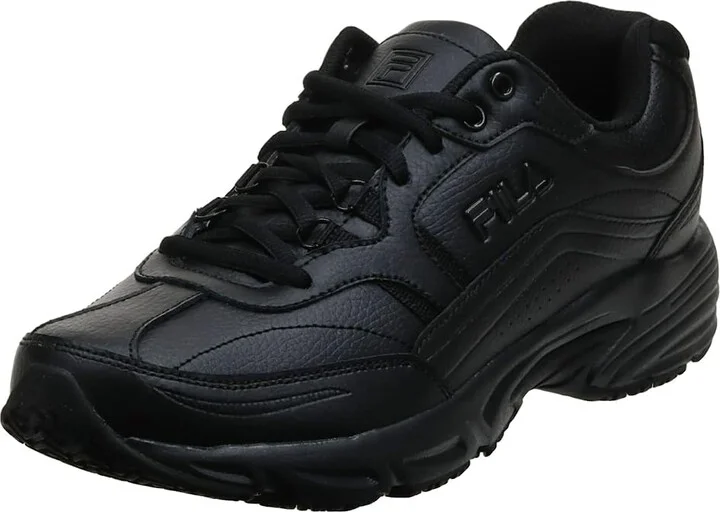 Fila Memory Workshift Women's Shoes Black/Black/Black : 6 C - Wide, Leather - Image 4