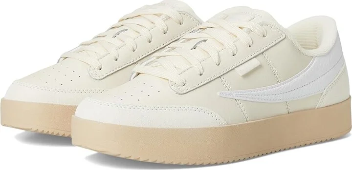 Fila Royalton Women's Shoes Whitecap Gray/White/Irish Cream : 8 B - Medium, Leather/Suede