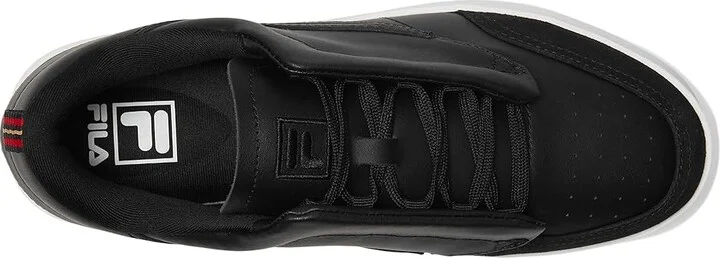 Fila Sanati Men's Shoes White/Black : 8.5 D - Medium, Leather/Suede - Image 2