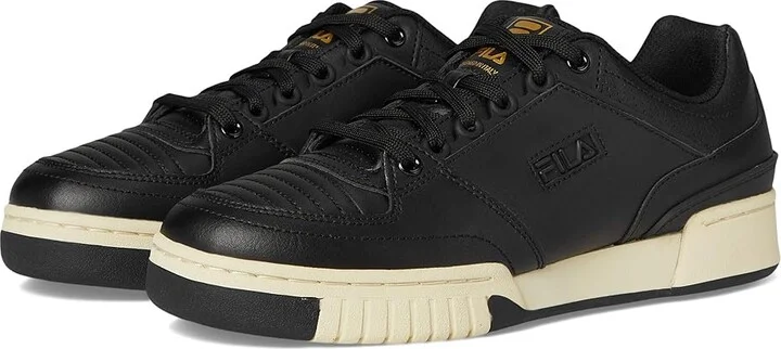 Fila Targa Nt Men's Shoes Seedpearl/Black : 7 D - Medium, Leather/Rubber