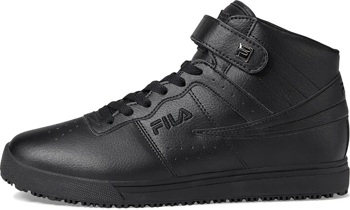 Fila Vulc 13 Mid Slip Resistant Men's Shoes Black : 8 D - Medium, Leather - Image 6
