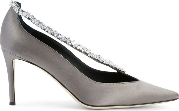 Filipa crystal-embellished pumps