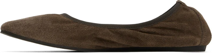 Filippa K Brown Rey Suede Ballerina Flats - Image 3