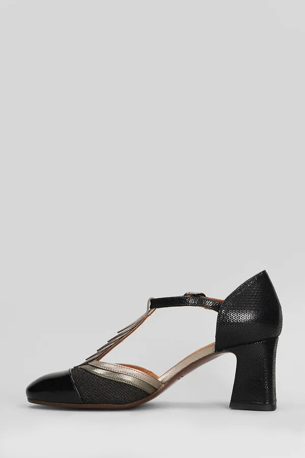 Filly Pumps In Black Leather - Image 3