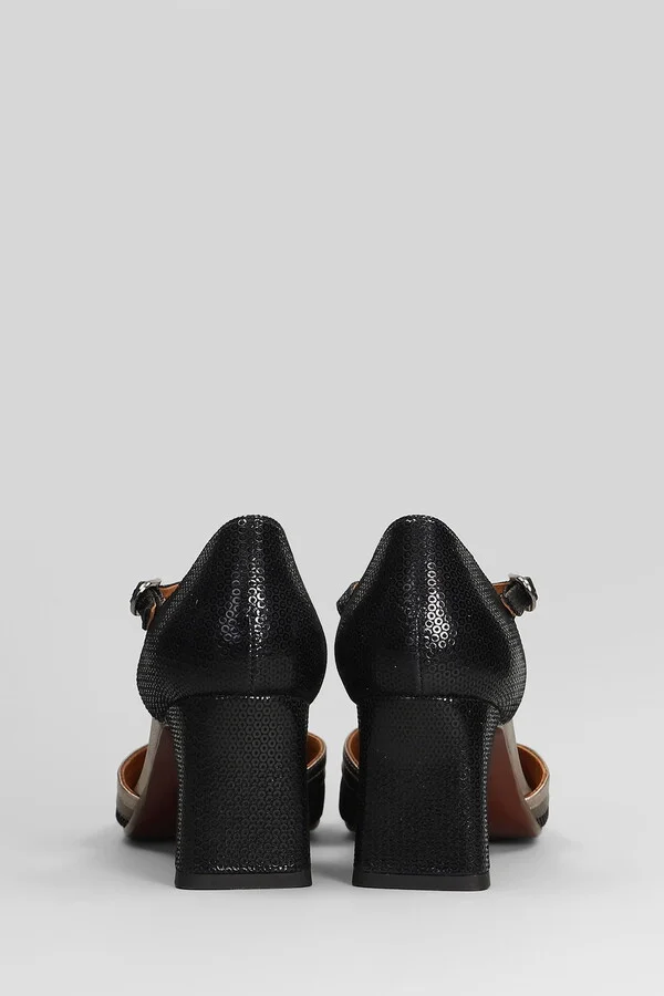 Filly Pumps In Black Leather - Image 4