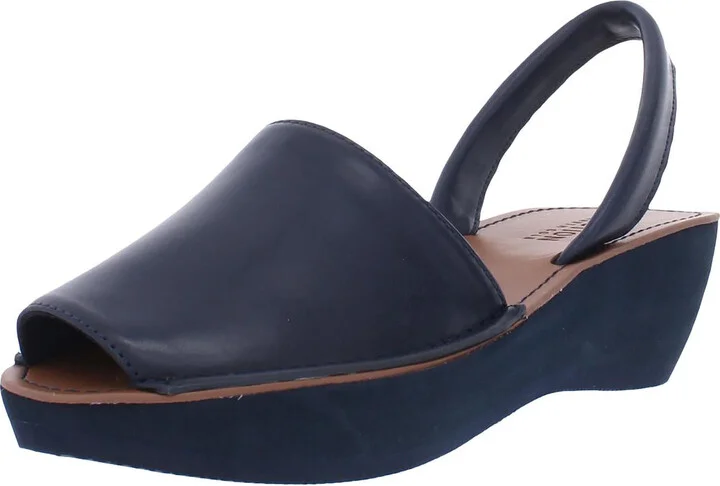 Fine Glass Womens Peep-Toe Wedge Sandals
