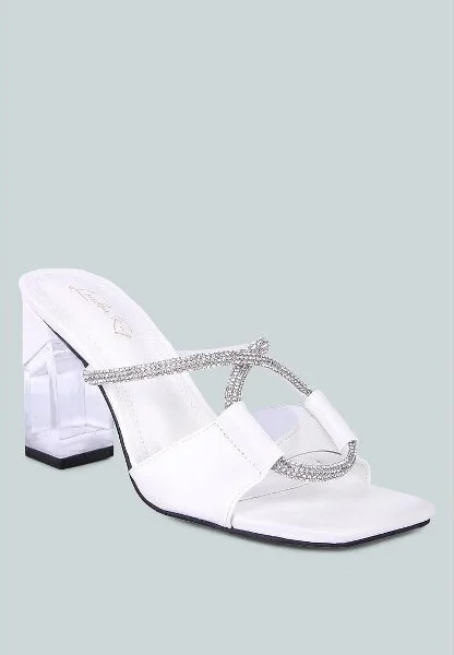 Fineapple Rhinestone Embellished Clear Sandals Women - Image 4
