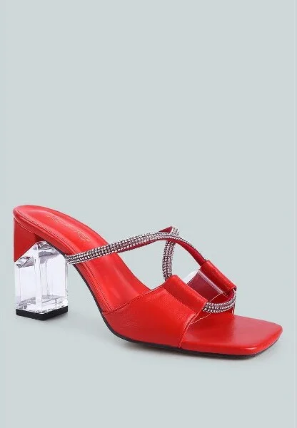 Fineapple Rhinestone Embellished Clear Sandals Women - Image 5