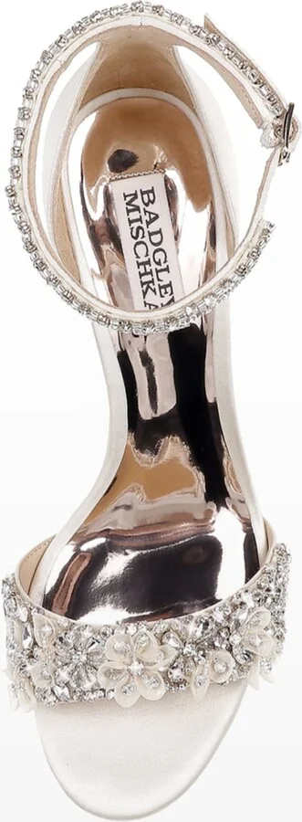 Finesse Satin Pumps w/ Crystals - Image 3