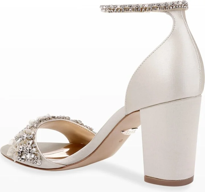 Finesse Satin Pumps w/ Crystals - Image 5