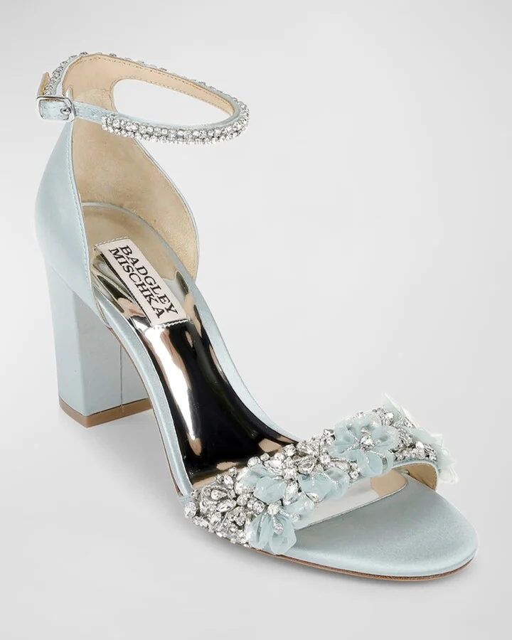 Finesse Satin Pumps w/ Crystals - Image 10