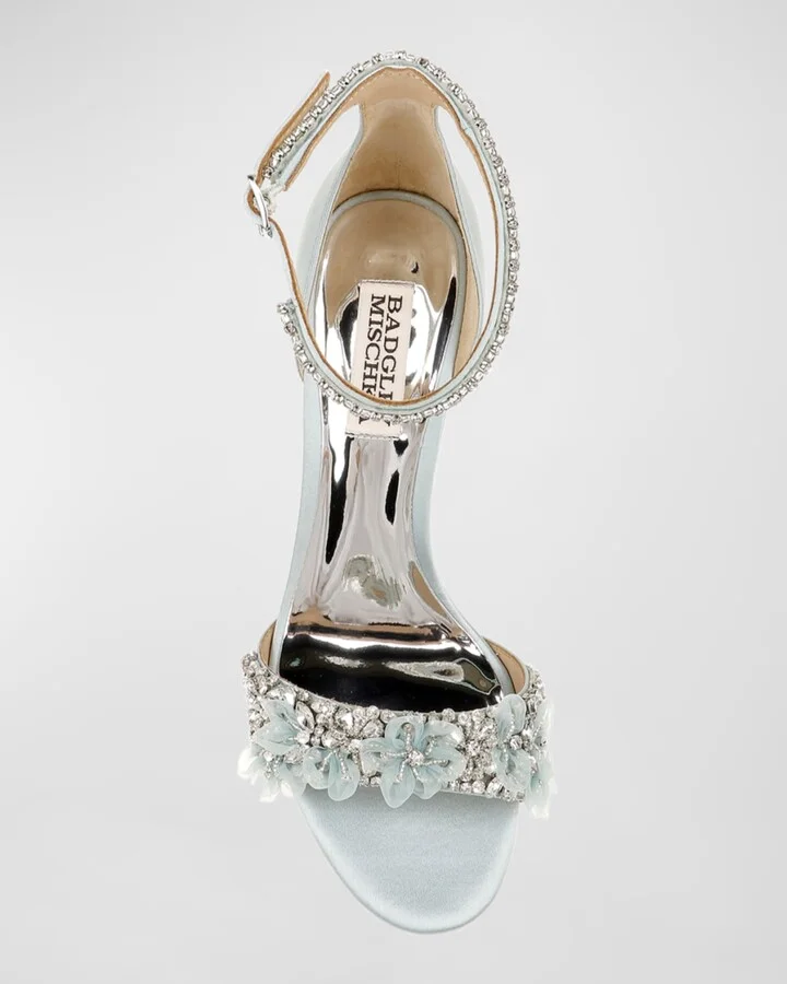 Finesse Satin Pumps w/ Crystals - Image 11
