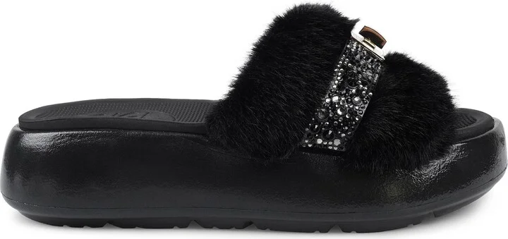 Finley Faux Fur Platform Sandal - Image 3