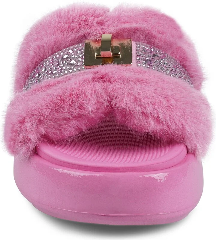 Finley Faux Fur Platform Sandal - Image 10