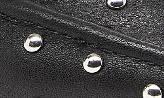 Finley Studded Square Toe Flat - Image 7