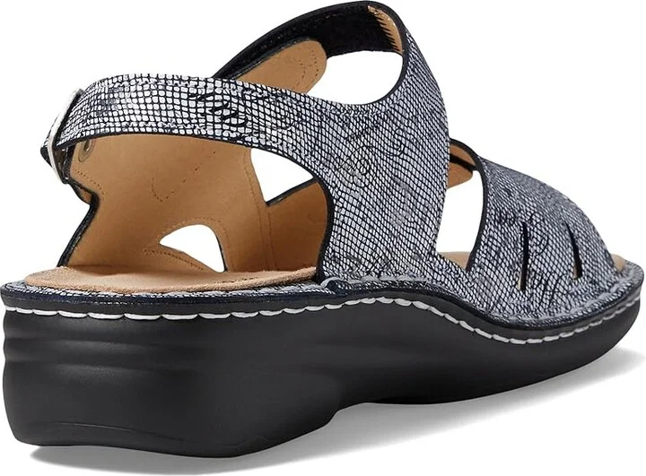 Finn Comfort Barbuda Women's Shoes Blue Words : EU 36 (US Women's 5.5-6) Medium, Leather - Image 4