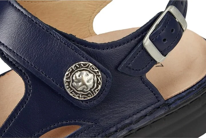 Finn Comfort Barbuda Women's Shoes Blue Yuka : EU 37 (US Women's 6.5-7) Medium, Leather - Image 7