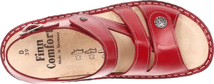 Finn Comfort Gomera - 82562 Women's Sandals Red : EU 36 (US Women's 5.5-6) Medium, Leather - Image 3