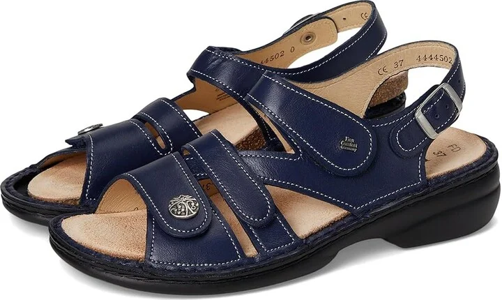Finn Comfort Gomera-S Women's Sandals Blue Yika : EU 37 (US Women's 6.5-7) Medium, Leather
