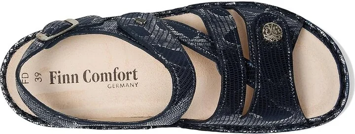 Finn Comfort Gomera-S Women's Sandals Marine Teyus : EU 38 (US Women's 7.5-8) Medium, Leather - Image 2