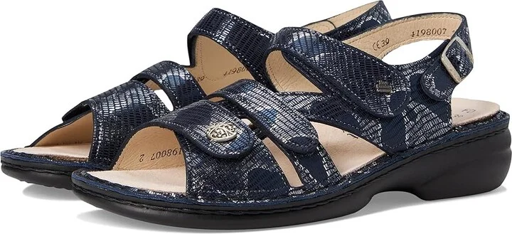 Finn Comfort Gomera-S Women's Sandals Marine Teyus : EU 38 (US Women's 7.5-8) Medium, Leather